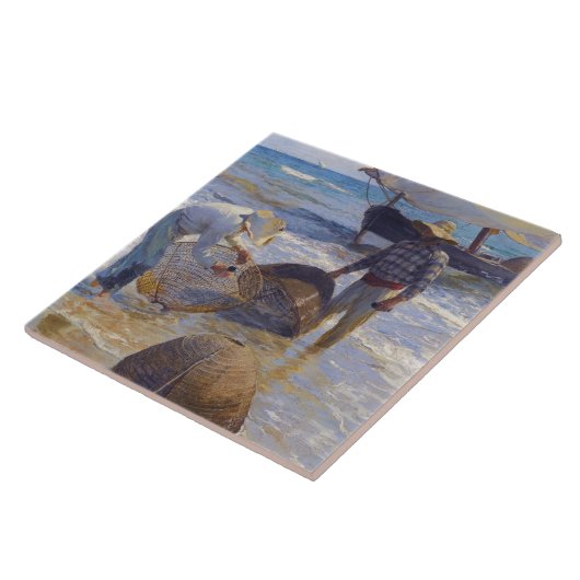 Joaquin Sorolla - Valenciaanse visser Tegeltje (Zijkant)
