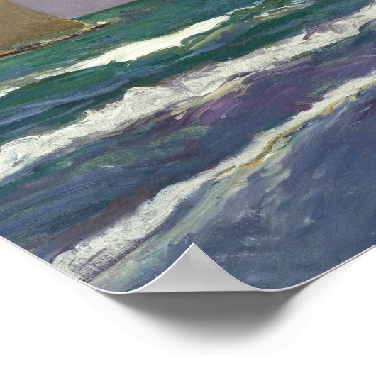 Joaquin Sorolla - Verzendstaarten in het Zee Poster (Hoek)