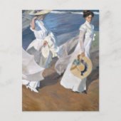 Joaquin Sorolla - Vrouwen wandelen op het strand Briefkaart (Voorkant)