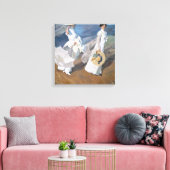 Joaquin Sorolla - Vrouwen wandelen op het strand Canvas Afdruk (Insitu (Woonkamer))