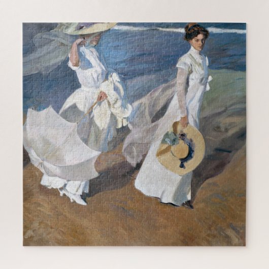 Joaquin Sorolla - Vrouwen wandelen op het strand Legpuzzel (Verticaal)