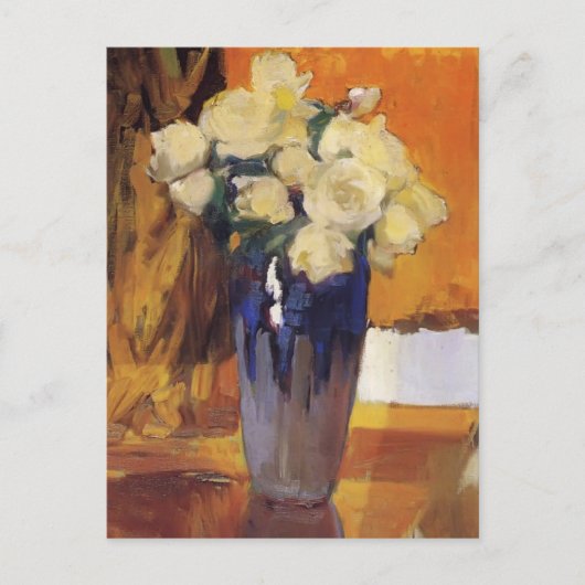 Joaquín Sorolla-White Roses van het Huis van de tu Briefkaart (Voorkant)