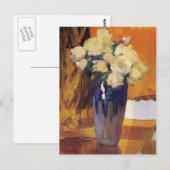 Joaquín Sorolla-White Roses van het Huis van de tu Briefkaart (Voorkant / Achterkant)