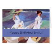 Joaquin Sorolla Women Walking Beach (Voorkant Horizontaal)