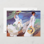 Joaquin Sorolla Women Walking Beach Briefkaart (Voorkant / Achterkant)