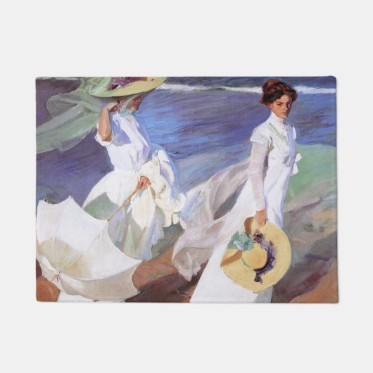 Joaquin Sorolla Women Walking Beach Deurmat (Voorkant)