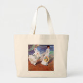 Joaquin Sorolla Women Walking Beach Grote Tote Bag (Voorkant)
