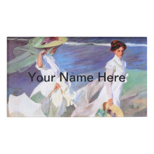 Joaquin Sorolla Women Walking Beach Naambadge