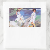 Joaquin Sorolla Women Walking Beach Rechthoekige Sticker (Tas)