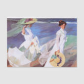 Joaquin Sorolla Women Walking Beach Tissuepapier (Voorkant)