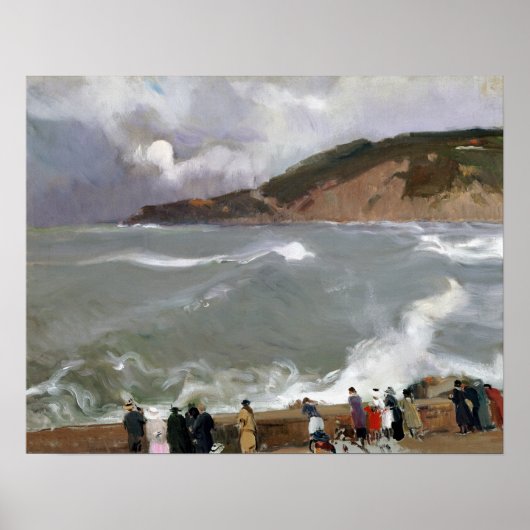 Joaquín Sorolla y Bastida Breakwater Poster (Voorkant)