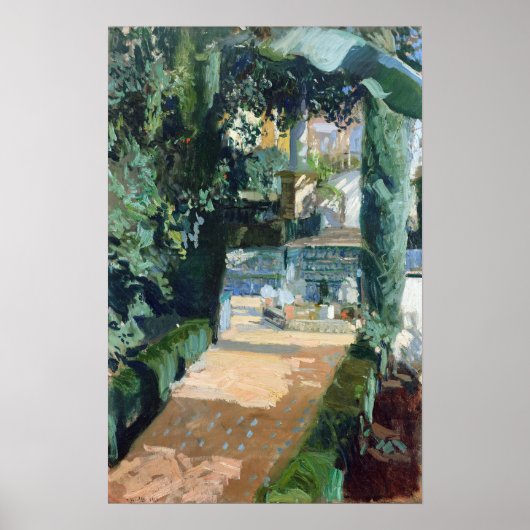 Joaquín Sorolla y Bastida Court of the Dances Poster (Voorkant)