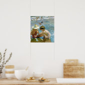 Joaquín Sorolla y Bastida De gewonde voet Poster (Keuken)