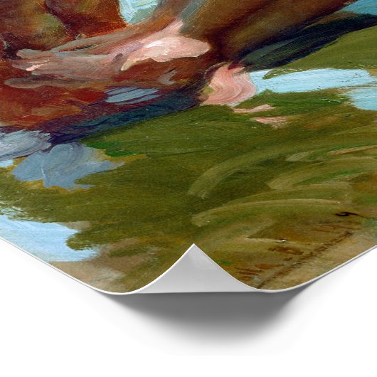 Joaquín Sorolla y Bastida De gewonde voet Poster (Hoek)