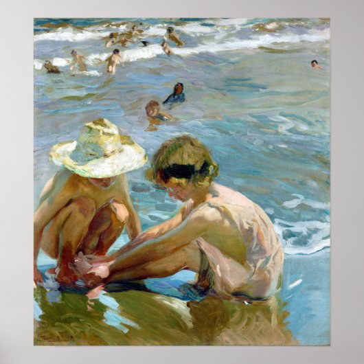 Joaquín Sorolla y Bastida De gewonde voet Poster (Voorkant)