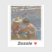 Joaquín Sorolla y Bastida - De gewonde voet Sticker (Vel)