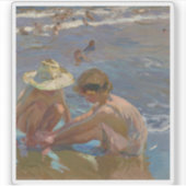 Joaquín Sorolla y Bastida - De gewonde voet Sticker (Voorkant)