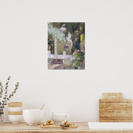 Joaquín Sorolla y Bastida De tuinen Poster (Keuken)