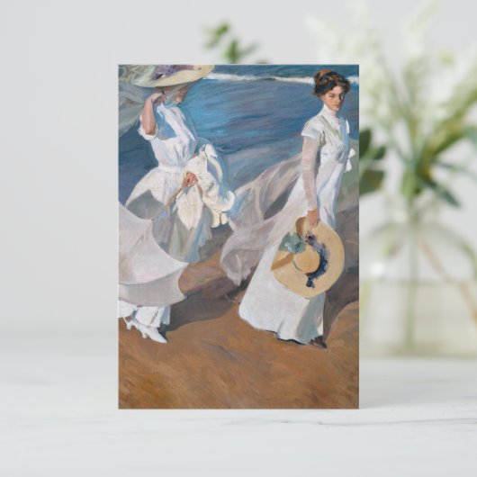 Joaquin Sorolla Y Bastida - Het Zee wandelen Kaart (Staand voorkant)