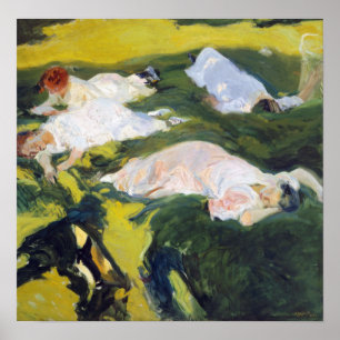 Joaquín Sorolla y Bastida La Siesta Poster