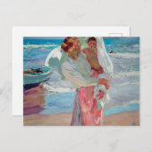Joaquin Sorolla Y Bastida - na het zwemmen Feestdagenkaart (Voorkant / Achterkant)
