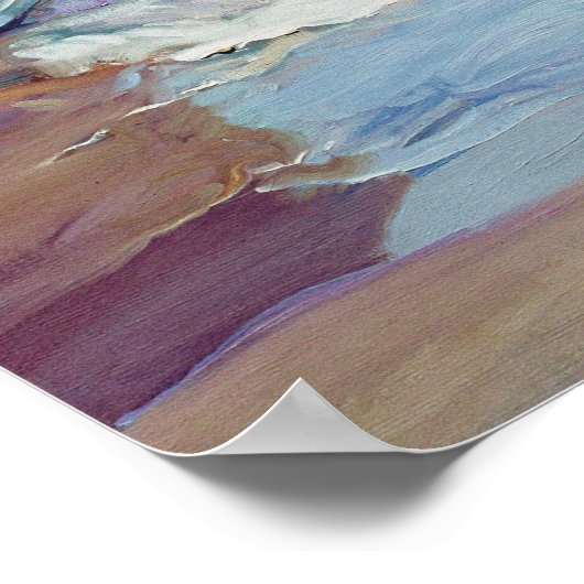 Joaquin Sorolla Y Bastida - na het zwemmen Poster (Hoek)