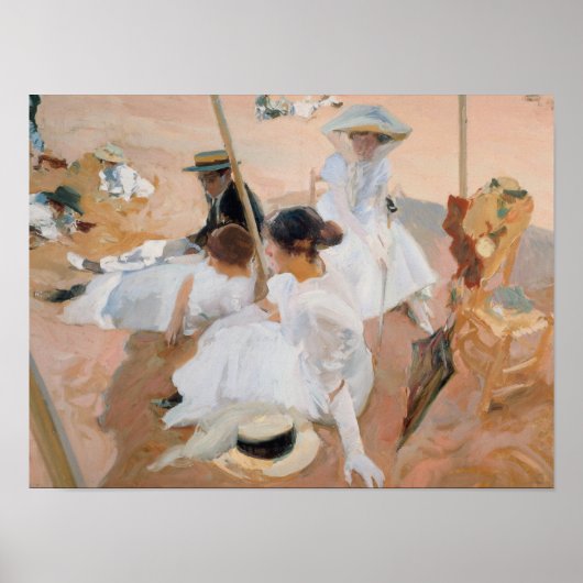 Joaquin Sorolla Y Bastida - onder de titel Awning Poster (Voorkant)