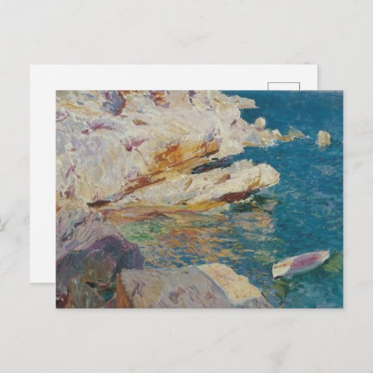 Joaquin Sorolla y Bastida - Rocks at Javea. Feestdagenkaart (Voorkant / Achterkant)