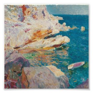 Joaquin Sorolla y Bastida - Rocks at Javea. Foto Afdruk