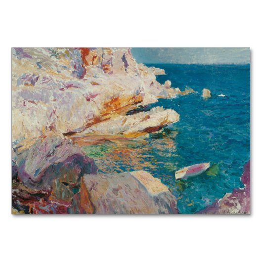 Joaquin Sorolla y Bastida - Rocks at Javea. Kaart (Voorkant)