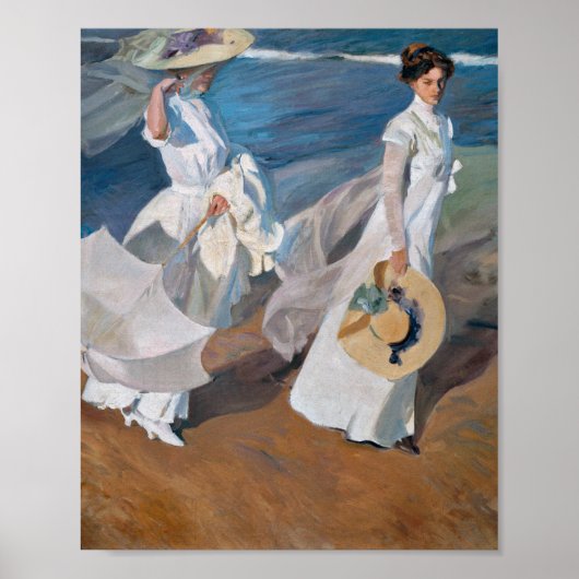 Joaquin Sorolla Y Bastida - StrollenHet Zee Poster (Voorkant)