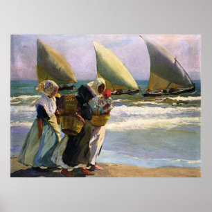 Joaquín Sorolla y Bastida Three Sails Poster