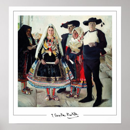 Joaquín Sorolla Zedign Art Poster #3 (Voorkant)