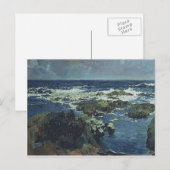 Joaquín Sorolla - Zee en rotsen in San Esteban Briefkaart (Voorkant / Achterkant)