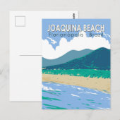 Joaquina Beach Brazilië Reizen Kunst Vintage Briefkaart (Voorkant / Achterkant)