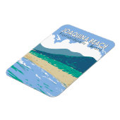 Joaquina Beach Brazilië Reizen Kunst Vintage Magneet (Linkerzijde)