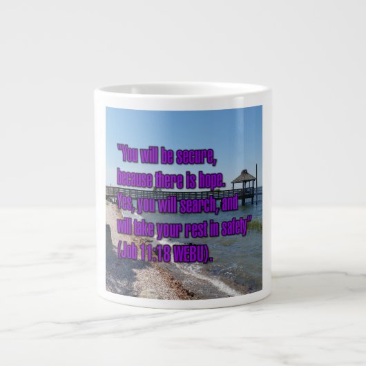 Job 11:18 WEBU Mug Grote Koffiekop (Voorkant)