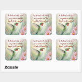 Job 12:10 Schrift Leven van elk schepsel Vierkante Sticker (Vel)