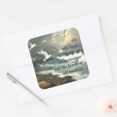 Job 12:10 Schrift Leven van elk schepsel Vierkante Sticker (Envelop)