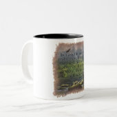 JOB 12:7 - Coffee Mug Tweekleurige Koffiemok (Voorkant links)