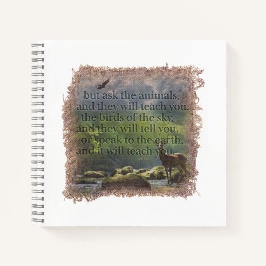 JOB 12:7 - Journal Notitieboek (Voorkant)