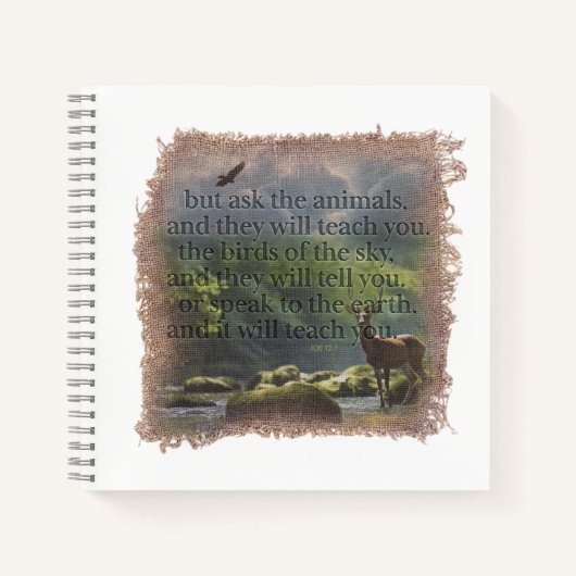 JOB 12:7 - Journal Notitieboek (Voorkant)