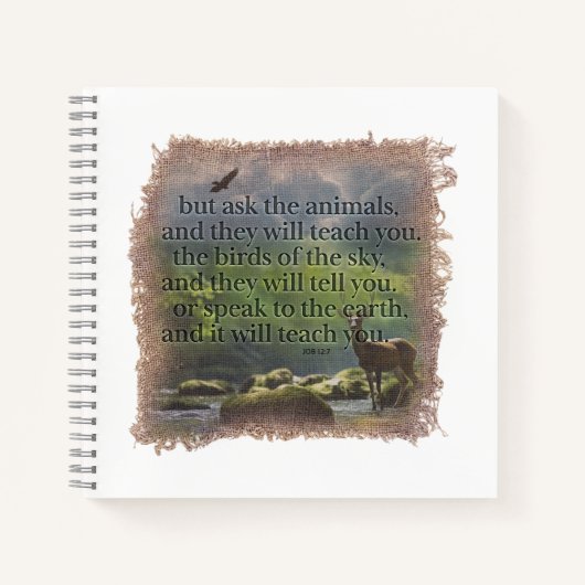 JOB 12:7 - Journal Notitieboek (Voorkant)