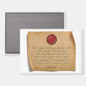 Job 12:7 Kitchen Magnet Home Accent (Voorkant / Achterkant)