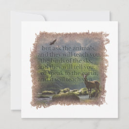 JOB 12:7 - Personalized Notecard Notitiekaartje