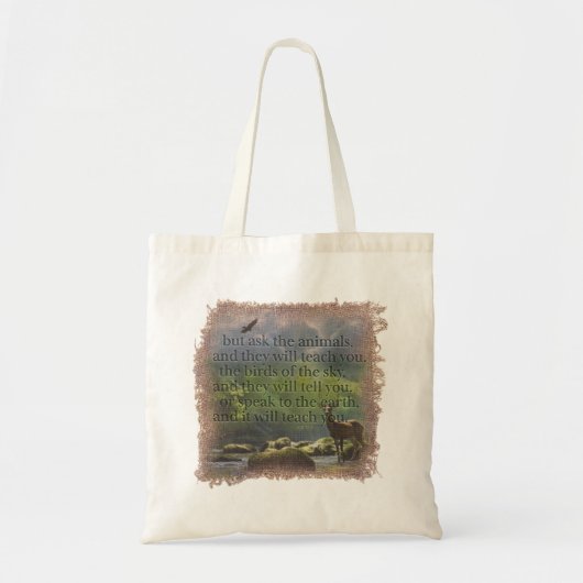 JOB 12:7 - Tote Bag (Voorkant)