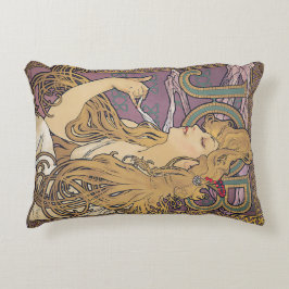 Job (1896) door Alphonse Mucha Accent Kussen