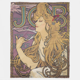 Job (1896) door Alphonse Mucha Fleece Deken