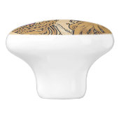 Job (1896) door Alphonse Mucha Keramische Knop (Zijkant)