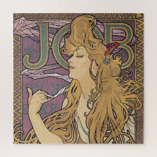 Job (1896) door Alphonse Mucha Legpuzzel (Verticaal)